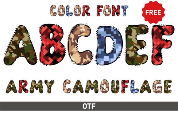 Army Camouflage: A Bold Font for Digital Branding