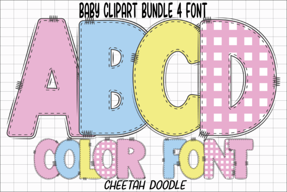 Baby Clipart Font for Handmade Creations