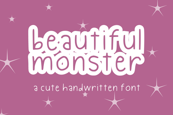 Beautiful Monster: A Handwritten Font for Editorial Design