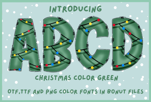 Christmas Color Green Font Review