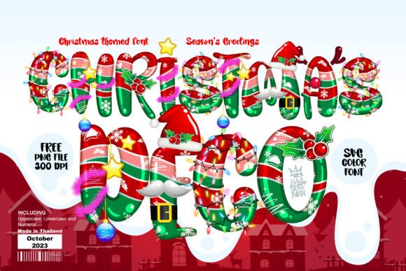 Christmas Deco: A Festive Font for Digital Branding