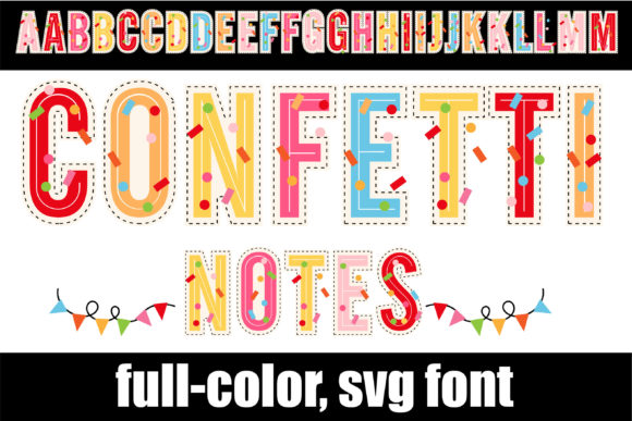 Confetti Notes: A Festive Font for Vibrant Campaigns