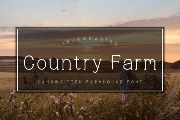 Country Farm: A Serif Font for Editorial Warmth and Readability
