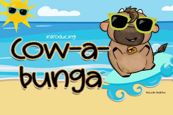 Cowabunga: A Playful Script Font for Creative Projects