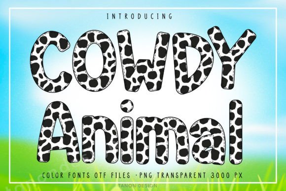 Cowdy: A Color Font for Modern Editorial Design