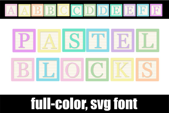 Pastel Blocks: A Font for Playful Web Design