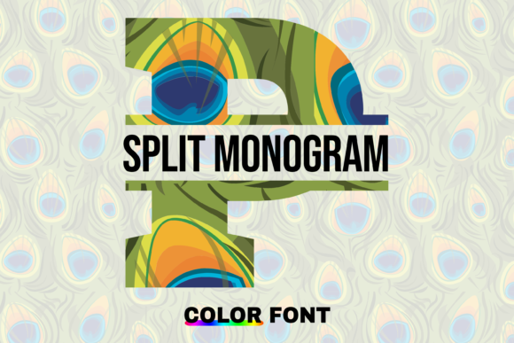 Peacock Split: A Font That Adds Flair to Digital Design
