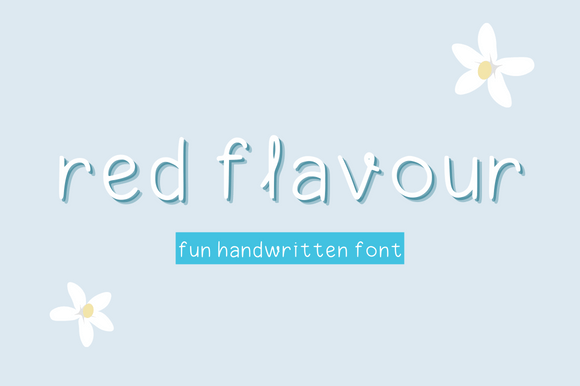 Red Flavour: A Handwritten Font with Heart