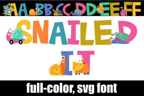 Snailed It: A Color Font for Editorial Design and Creative Expression
