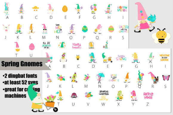 Spring and Easter Gnomes: A Font for Springtime Storytelling