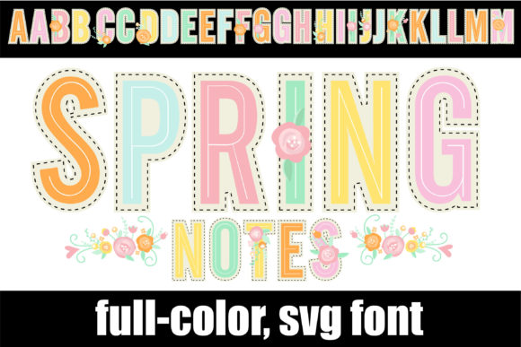 Spring Notes: A Delightful Font for Editorial Design