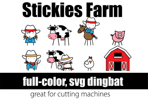 Stickies Farm: A Color Font That Adds Personality to Your Brand