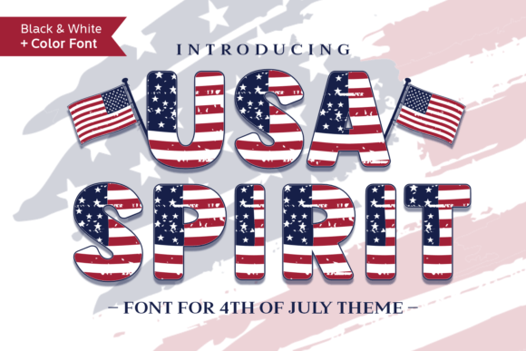 Usa Spirit: A Bold Font for Patriotic Editorial Design