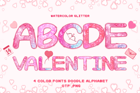 Watercolor Glitter: A Font for Heartfelt Campaigns